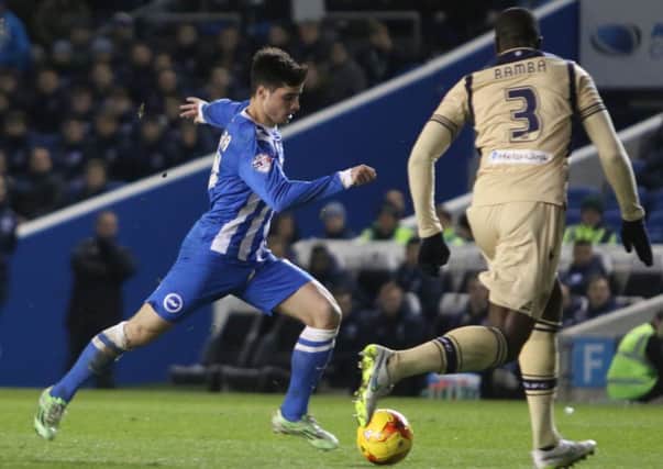 Albion's Joao Teixeira. Picture by Angela Brinkhurst