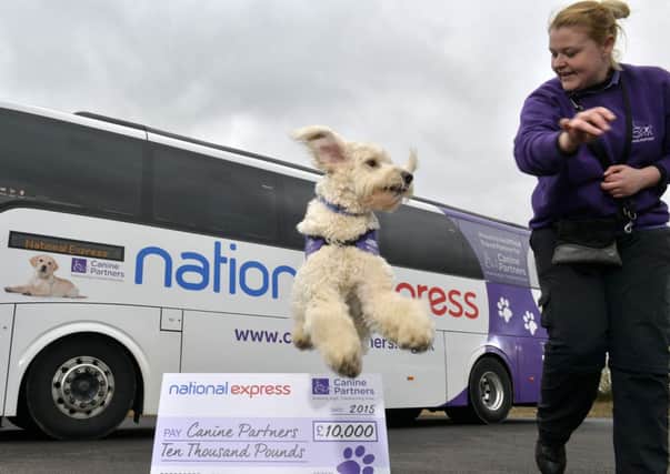 Canine Partners receive donation from National Express SUS-150104-151932001