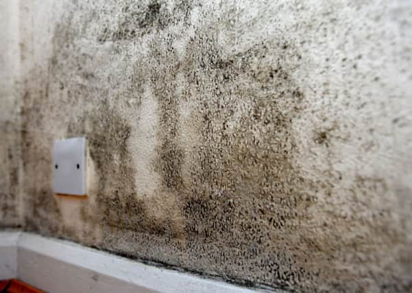 Raymond Turner has a damp problem at his home. Pic Steve Robards SUS-150104-110949001