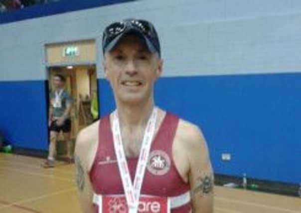 Carl Bicknell recorded a time of 13.44  in the grounds of Christs Hospital