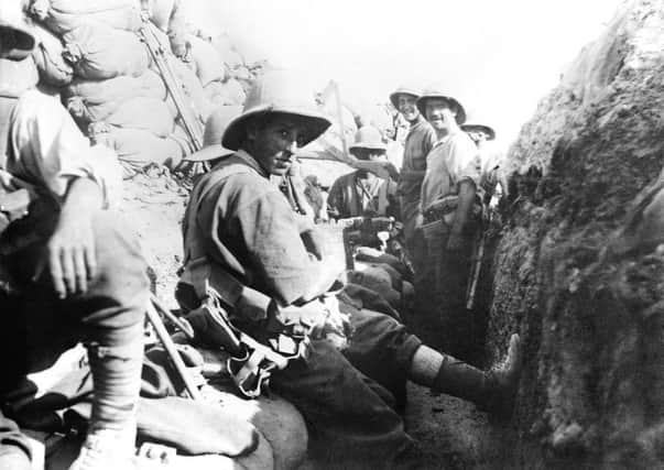 Troops in the front lines overseas during the war    PHOTO: Imperial War Museums