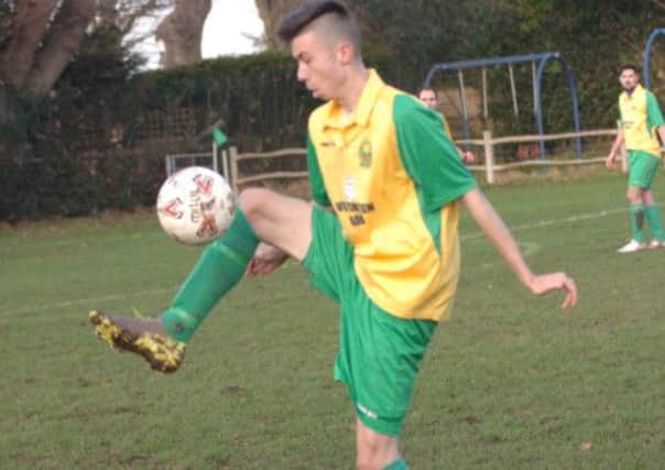 Curtis Coombes scored Westfield's consolation in the 4-1 defeat away to AFC Uckfield Town
