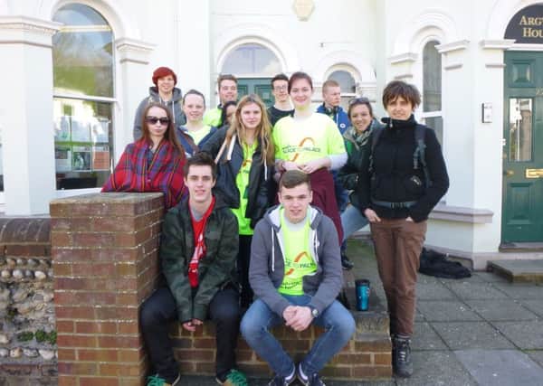A Prince's Trust team in Worthing raised money for a community challenge