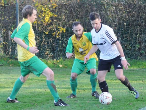 Action from Bexhill United's 1-0 win away to Westfield in the league. Picture courtesy Jon Smalldon