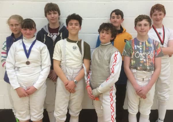 Some of the qualifying Chichester fencers
