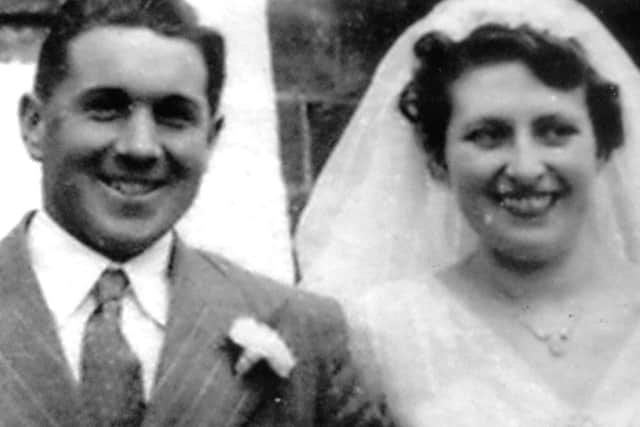 George and Brenda Mansbridge on their wedding day in April 1965  -  picture submitted