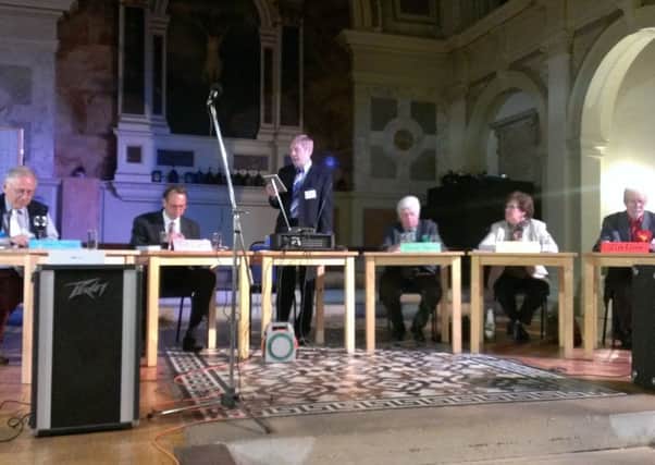Hustings event in the St Paul's Arts Centre last night