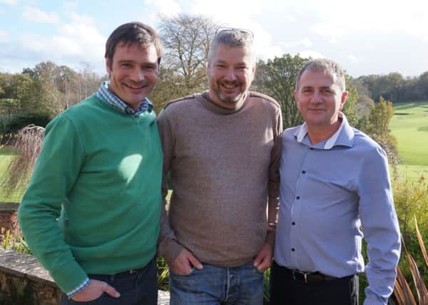 From left to right: Greg Roffe, Lee Rendell and Darren Richmond of Soldier's Box have entered the Virgin Business Pitch to Rich 2015 competition SUS-150427-131318001