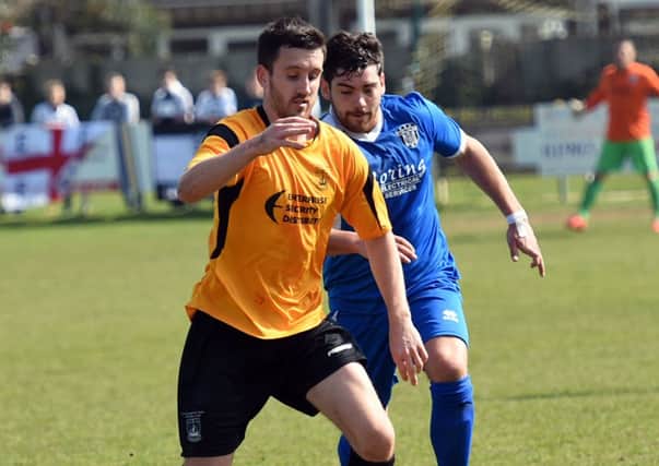 Liam Humphreys netted Golds' third goal at Eastbourne Town