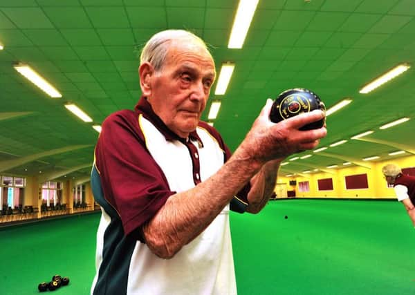W17C Ted King

Ted King is still bowling at 100
Pictured at Worthing Indoor Bowls Club
