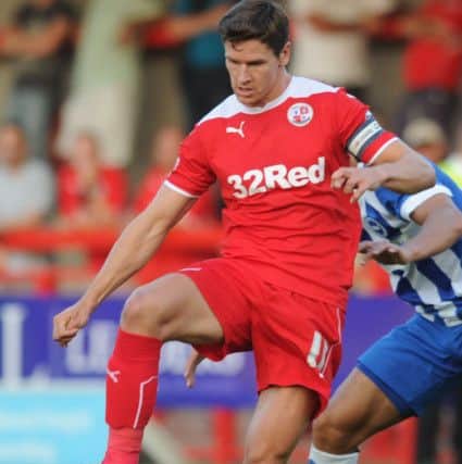 Crawley Town V Brighton & Hove Albion 23/7/14 - Crawley's Josh Simpson in possesion in the Brighton area (Pic by Jon Rigby) SUS-140724-010551002