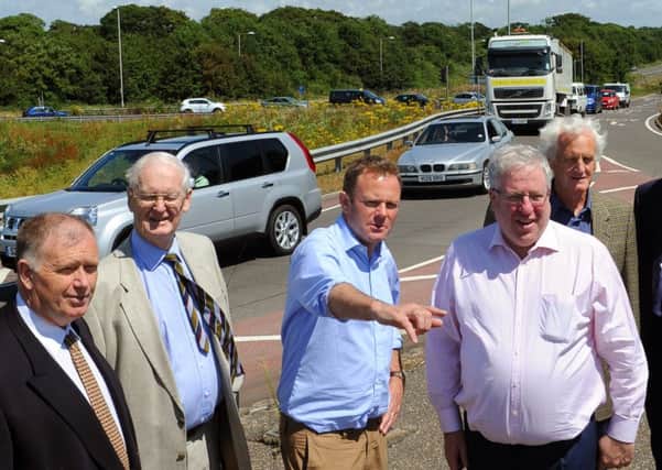 Politicians meeting to discuss the Arundel bypass plans last year