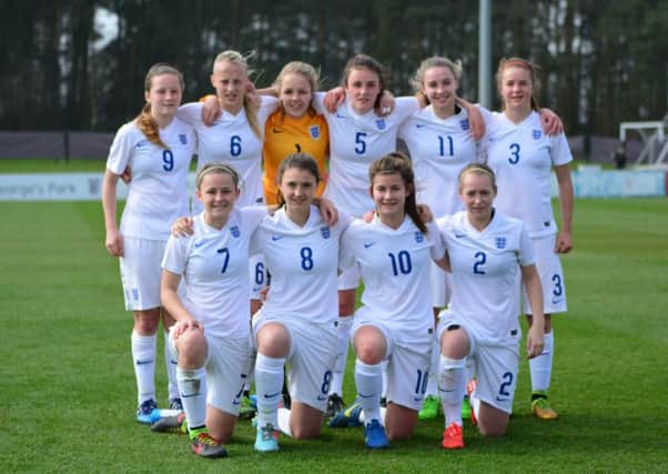 Hollie Olding is No5 in the England under-16 women's line-up