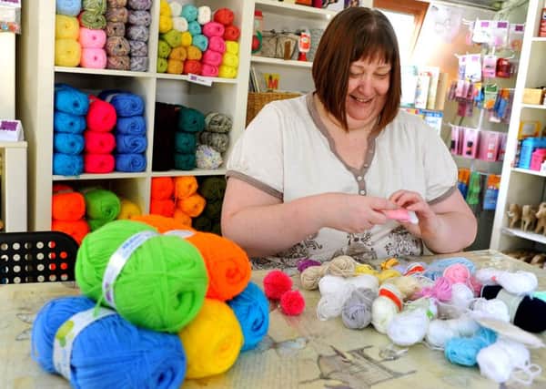 Vicky Hodge at the Haberdashery stash shop which opening at Hillier Garden Centre on Saturday. Pic Steve Robards SUS-150420-102724001