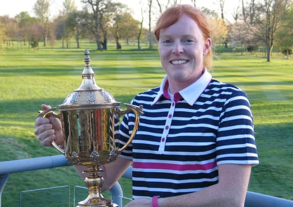 Hannah Ralph with the Roehampton Gold Cup