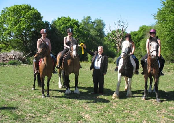 St Michaels Hospice Riding Club held their annual Walk and Ride on Sunday 23rd May at Wilton House on the Normanhurst estate in Catsfield.
The event in beautiful conditions was opened by the Mayor of Battle Mr David Hussey and raised for the hospice £1200.