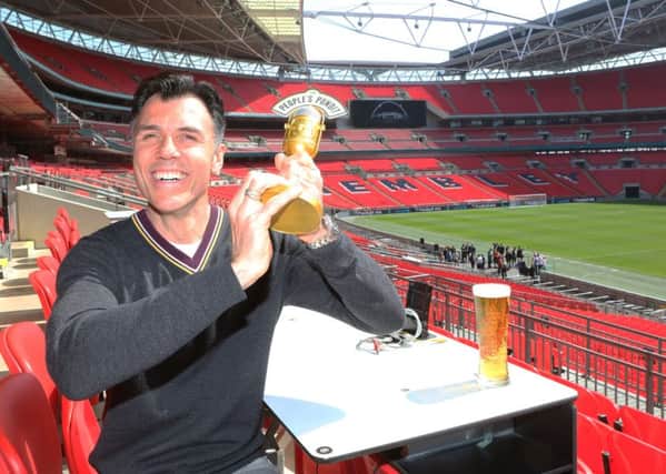 Peoples Pundit finalist Kevin Clarke at Wembley Stadium
