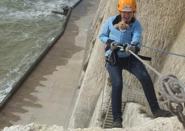 Claire Thomas, who took part in the charity abseil last year