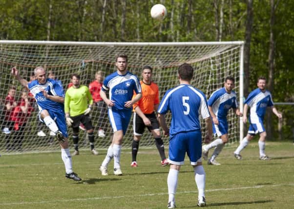 Action from Roffey's 1-0 Mid Sussex Senior Cup semi-final win