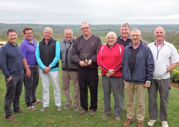 some of the victorious Men's Team led by Club Captain, Jim Blyth