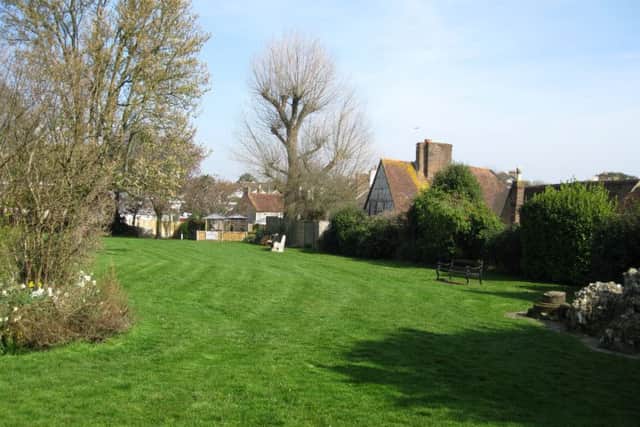 St Nicholas' Garden, Angmering, where Worthing Archaeological Society will be carrying out excavations in June, 2015