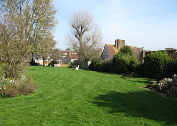 St Nicholas' Garden, Angmering, where Worthing Archaeological Society will be carrying out excavations in June, 2015