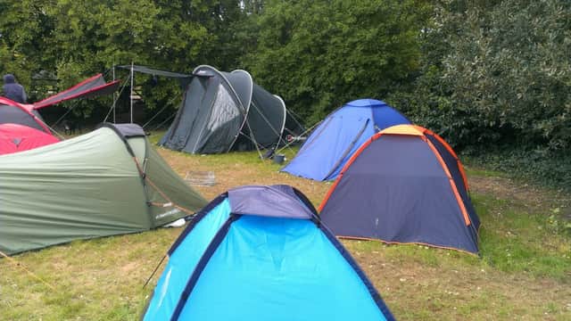 A homeless community has set up camp in Homefield Park
