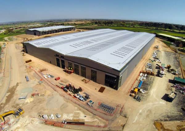 Overhead view of the new logistics centre in Bognor Regis
