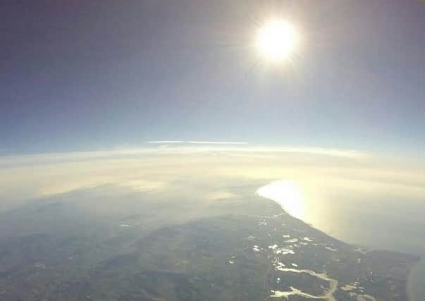 Pictures from balloon sent into the stratosphere from Chichester College