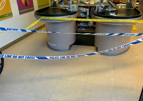 Watirose in Storrington, taped off after an incident
