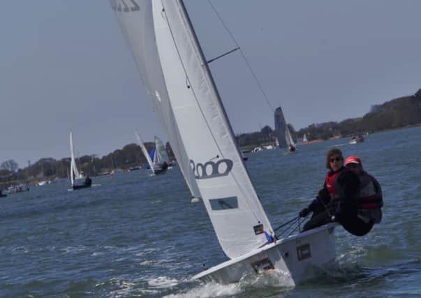 Action from the Laser open at Dell Quay / Picture by Becki Dicker