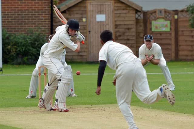 Hastings Priory at the crease during their league game away to Eastbourne towards the end of last season. Picture by Stephen Curtis (SUS-140831-205847002)