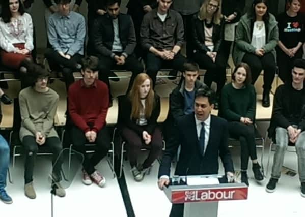 Ed Miliband at Sussex Coast College