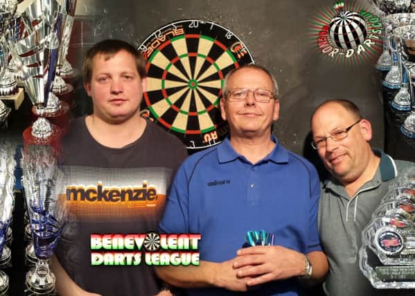 Blind Trebles Winners Dave Bourne, Mark Sheppard and Dave Wingate