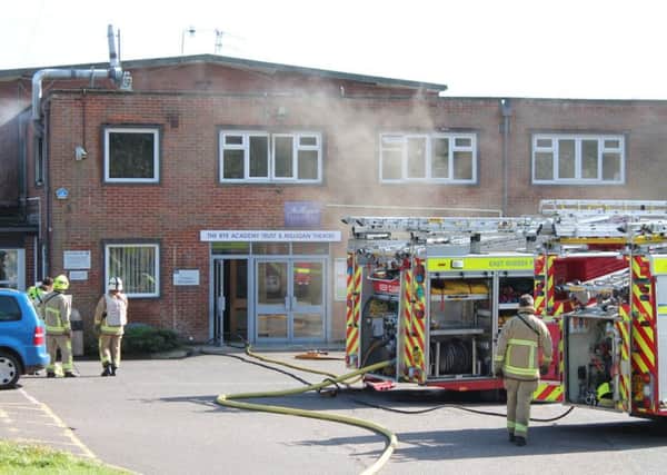 Fire at Rye Studio School. Picture by Jade Shannon Tate SUS-150605-070548001