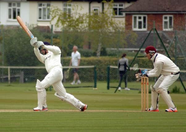 Sussex Cricket. Horsham CC v St James's CC. Action from the match.

Picture : Liz Pearce 020515
LP1501476 SUS-150205-203259008