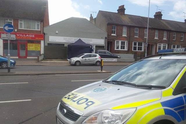 Becket Motors searched by police on Wednesday SUS-150605-131554001