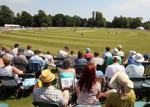 The cricket ground at Arundel Castle