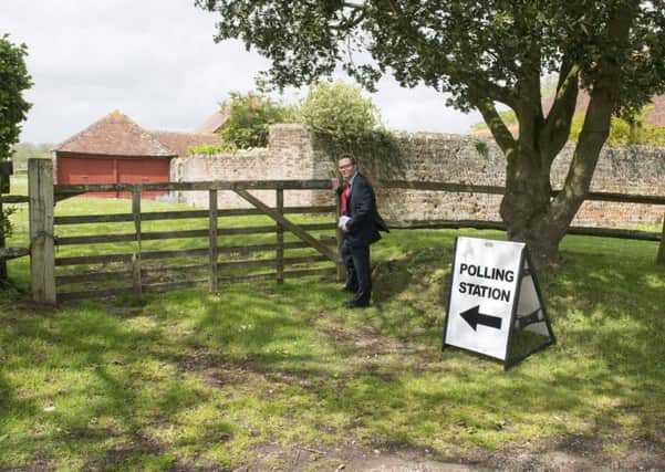 One of the more unusual polling stations.