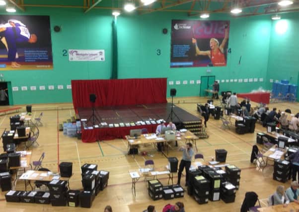 The election count in Chichester