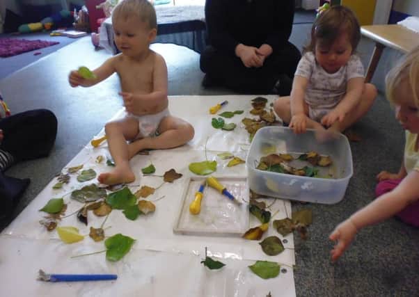 The Caterpillar group at The Co-operative Childcare nursery get stuck in