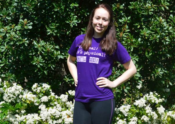 Caroine Smith, 23, is running the Bupa London 10,000 for the ME Association