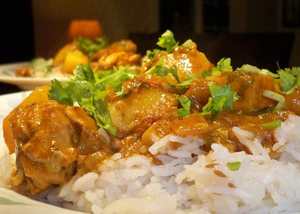 Chicken curry - favourite dish.