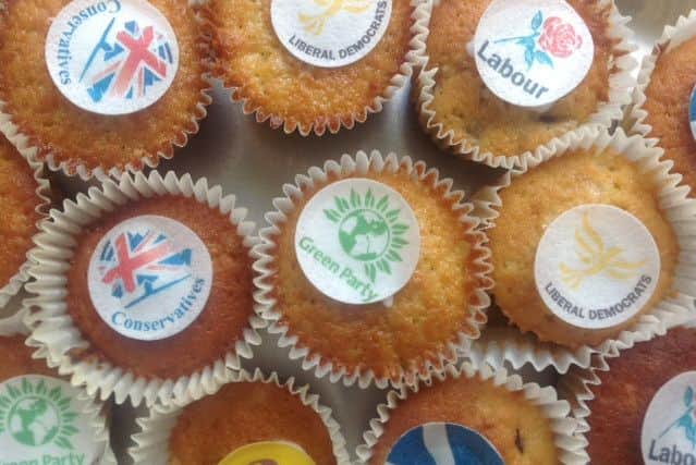Some of the cupcakes on offer to the children SUS-151205-151118001