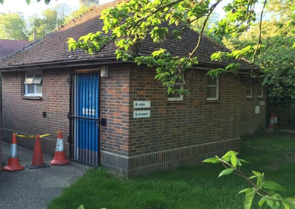 This public loo in Arundel could become a new café or shop, owner Arun Distrrict Council hope SUS-150513-083200001