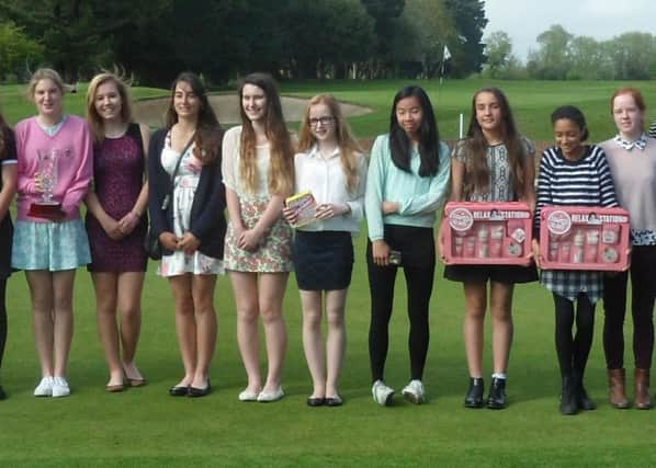 Some of the Sussex girls who competed at Bognor