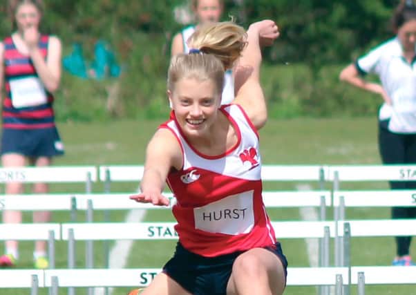 Girls athletics at Hurst