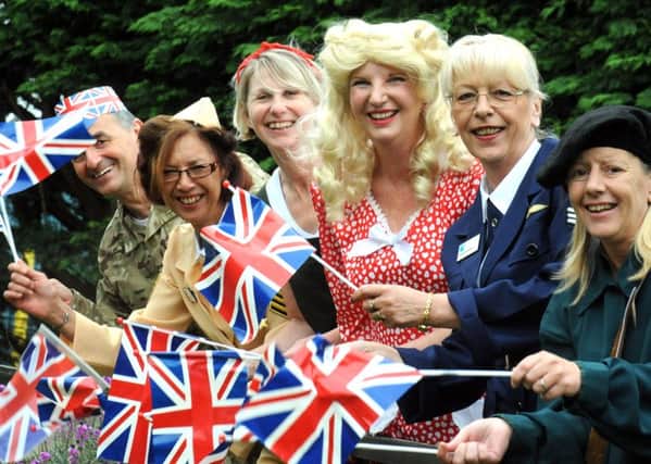 Staff dressed to celebrate VE Day at Church Farm, a Bupa care home in East Wittering. PICTURES: KATE SHEMILT ks1500077-2