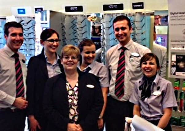 The team at Specsavers Bognor Regis are looking forward to a fun week raising money for Toby