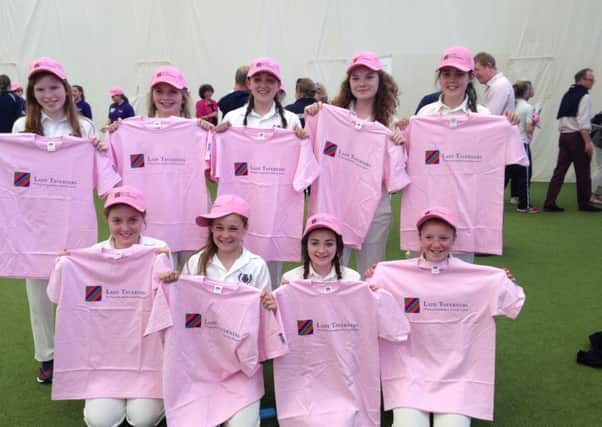 Oakmeeds U15 girls cricket team at Lords